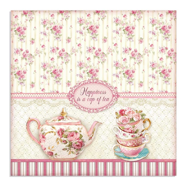 Stamperia Doppelseitiges Papier Cup of Tea