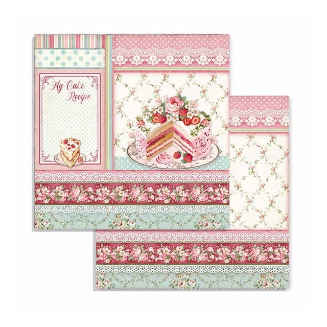 Stamperia Block Small mit 10 doppelseitig bedruckten Papieren Sweety