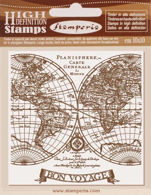 Stamperia Natural Rubber Stamp Voyages Fantastiques