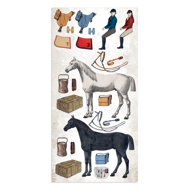 Stamperia Collectables 10 sheets Romantic Horses