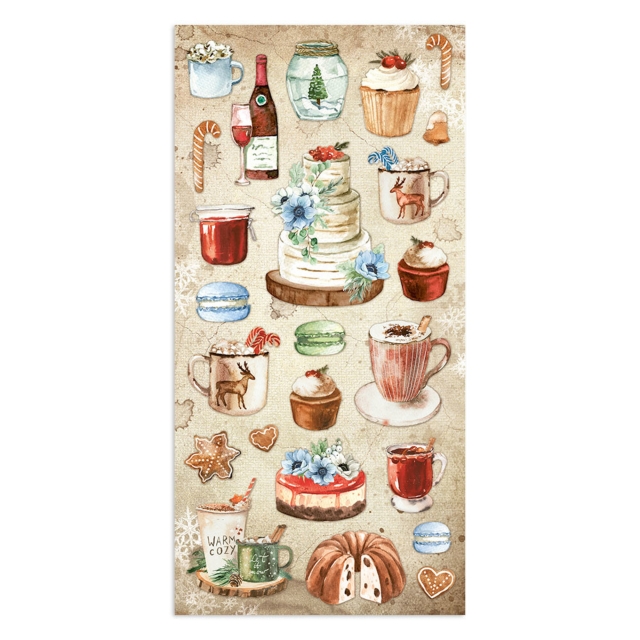 Stamperia Collectables 10 sheets Romantic Home for the Holidays