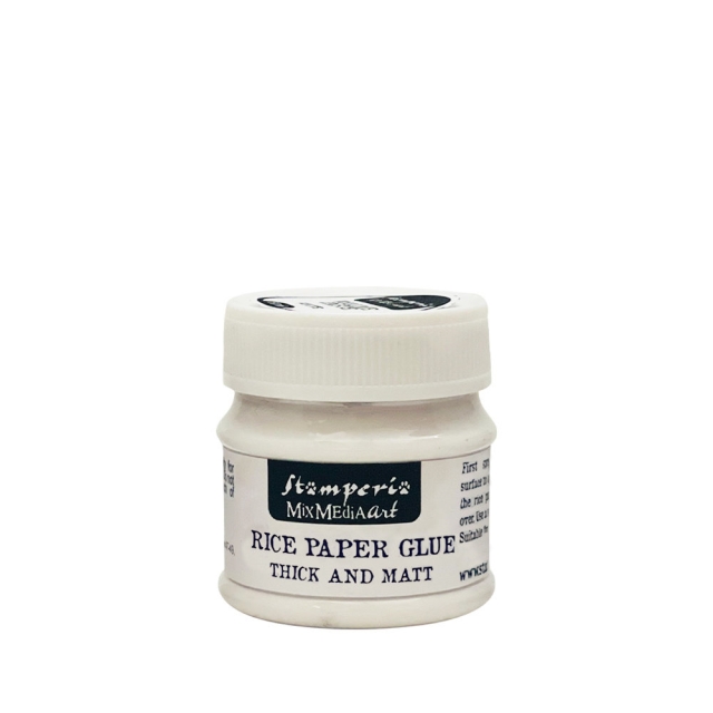 Stamperia Rice Paper Reis Papier Kleber Glue 50 ml Thick and Matt Dick und Matt