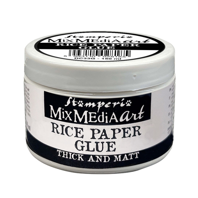 Stamperia Rice Paper Reis Papier Kleber Glue 150 ml Thick and Matt Dick und Matt
