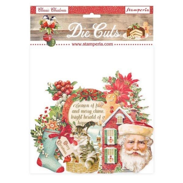 Stamperia Die Cuts Assorted Ausstanzungen Classic Christmas