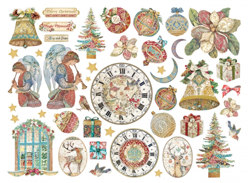 Stamperia Die Cuts Assorted Ausstanzungen Christmas Greetings