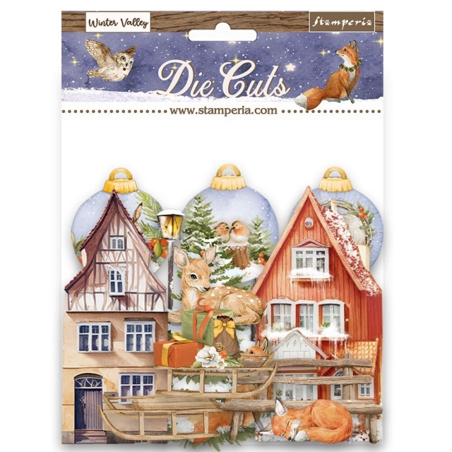 Stamperia Die Cuts Assorted Ausstanzungen Winter Valley