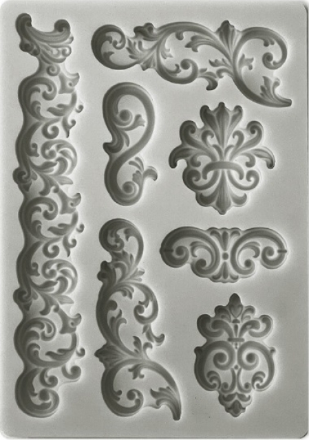Stamperia Mixed Media Silicone Mould Silikon Form A6 Borders and Laces