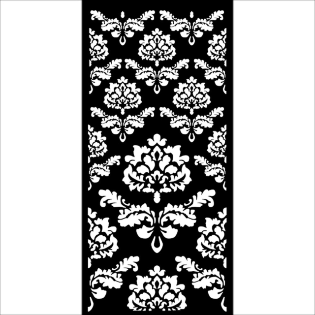 Stamperia Mixed Media Thick Stencil Schablone 12 x 25 cm Wallpaper