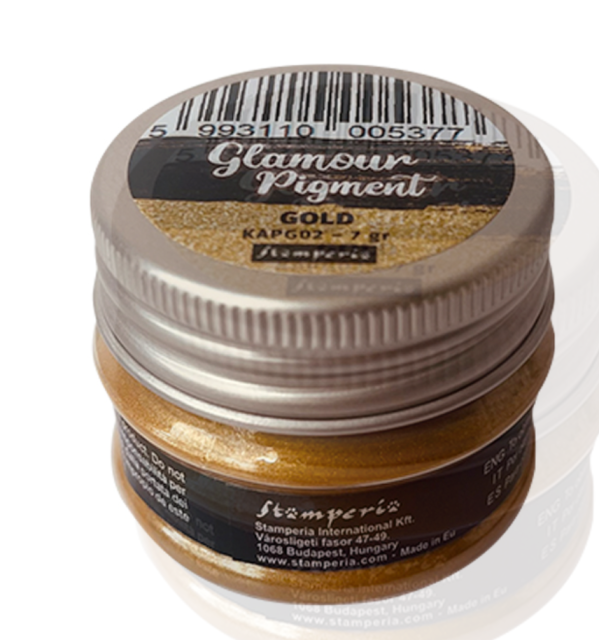 Stamperia Glamour Pigment Pulver 7 Gramm Gold