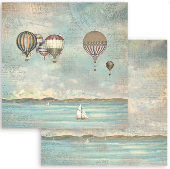 Stamperia 8 x 8 Inch Paper Pack Sea Land