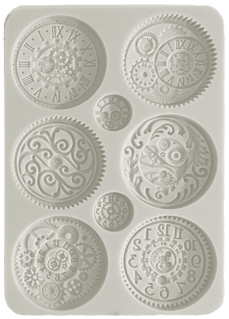 Stamperia Brocante Antiques Silicon Mould A5 Clocks