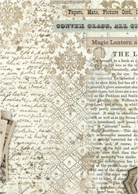 Stamperia Reis Papier Rice Paper Backgrounds A6 Brocante Antiques