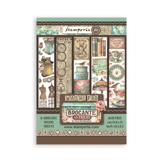Stamperia Washi Pad A5 Brocante Antiques