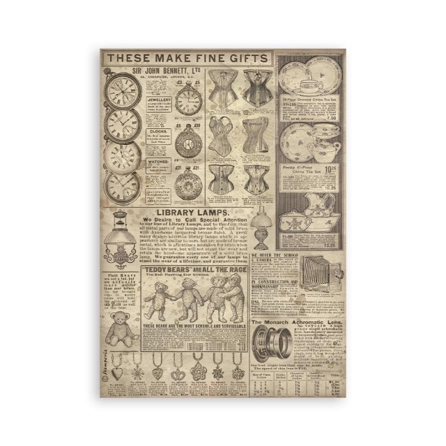 Stamperia Washi Pad A5 Brocante Antiques