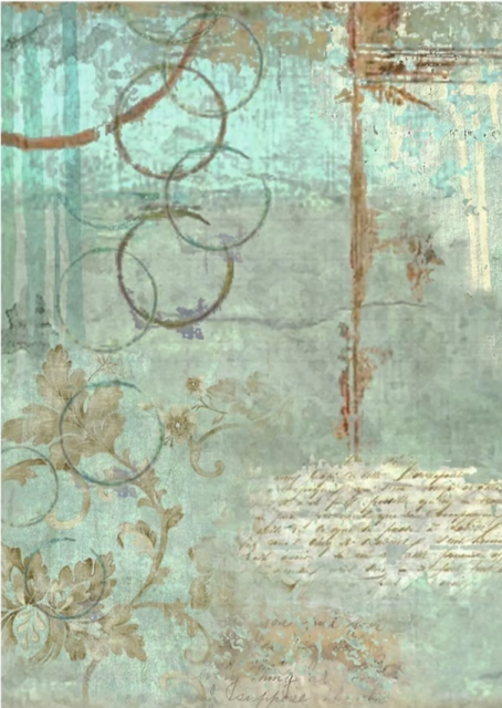 Stamperia Rice Paper Reis Papier A6 Set mit 8 Stück Backgrounds Wonderland