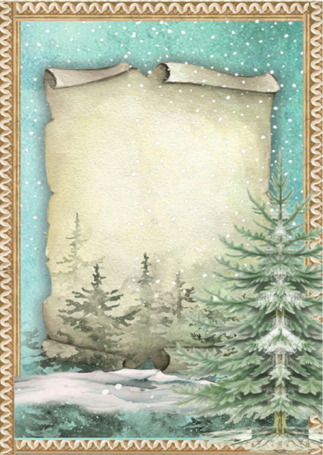 Stamperia Reispapier Rice Paper A6 Backgrounds The Nutcracker