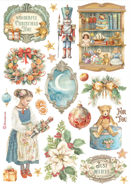 Stamperia Washi Pad 8 Sheets A5 The Nutcracker