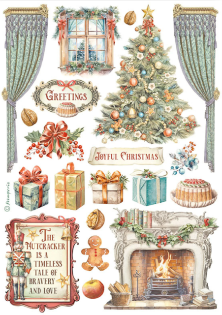 Stamperia Washi Pad 8 Sheets A5 The Nutcracker
