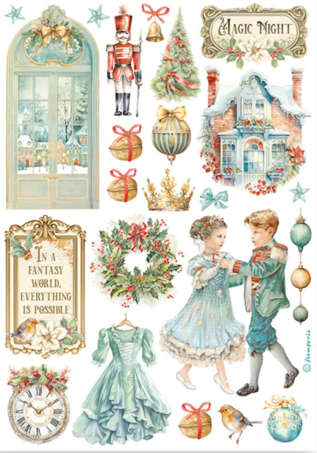 Stamperia Washi Pad 8 Sheets A5 The Nutcracker