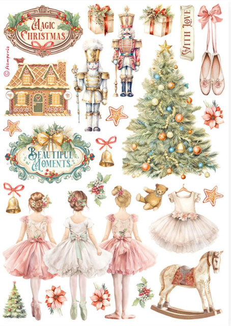 Stamperia Washi Pad 8 Sheets A5 The Nutcracker