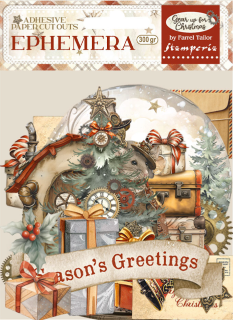 Stamperia Ephemera Gear Up for Christmas