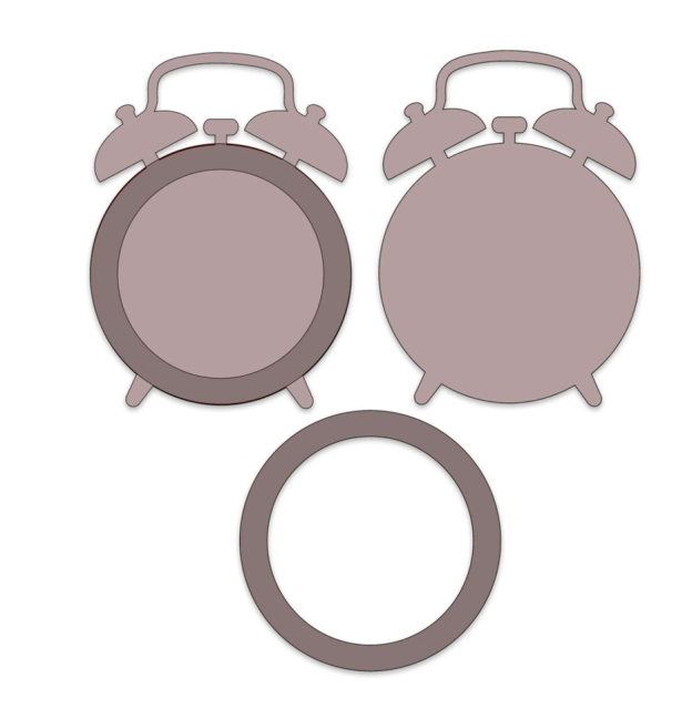 Stamperia Crafty Shapes: Clock alarm