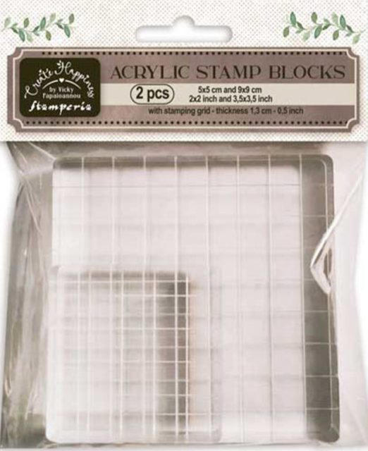 Stamperia Create Happiness Acryl Stempel Blöcke