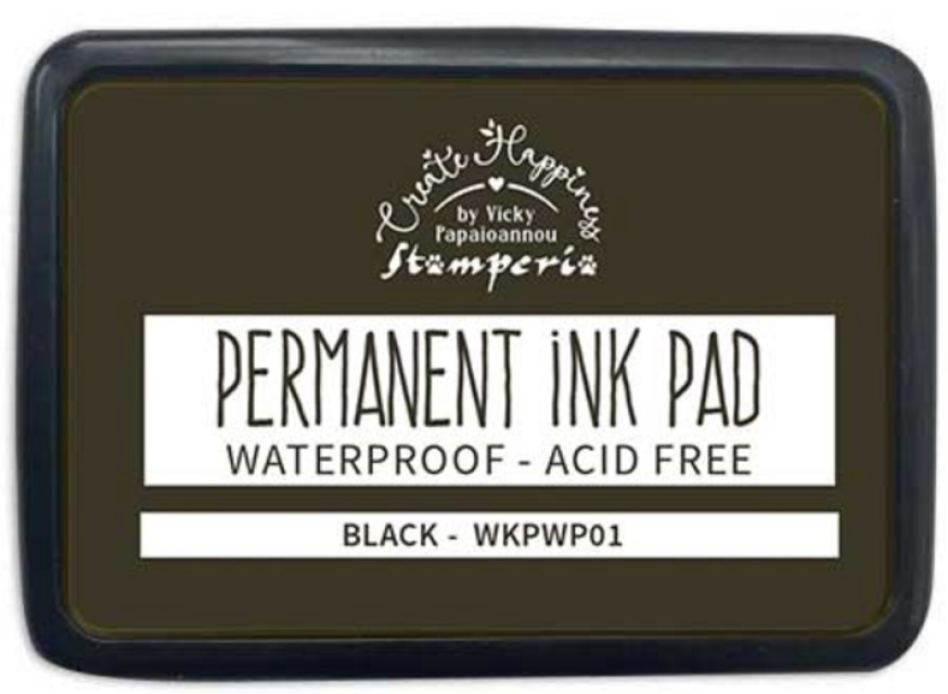 Stamperia Create Happiness Permanent Ink Pad Black