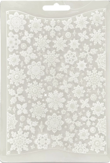 Stamperia Soft Mould A5 Create Happiness Dewdrops Snowflakes