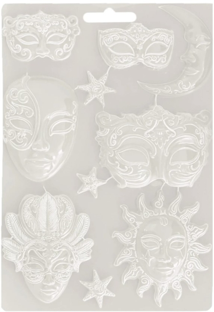 Stamperia Soft Mould A4 Masquerade Masks