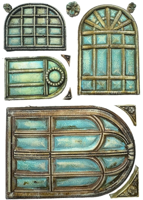 Stamperia A5 Silicon Mould Masquerade Windows