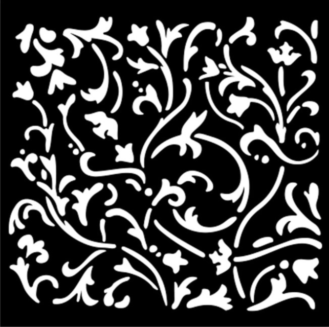 Stamperia Thick Stencil Schablone 12 x 12 cm Masquerade Ornaments