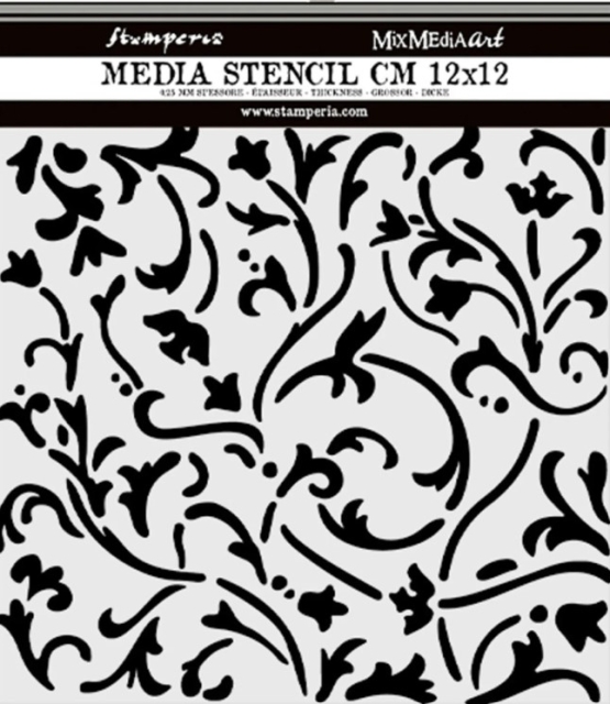 Stamperia Thick Stencil Schablone 12 x 12 cm Masquerade Ornaments