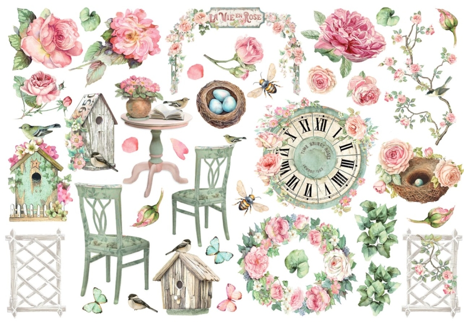 Stamperia Ephemera House of Roses