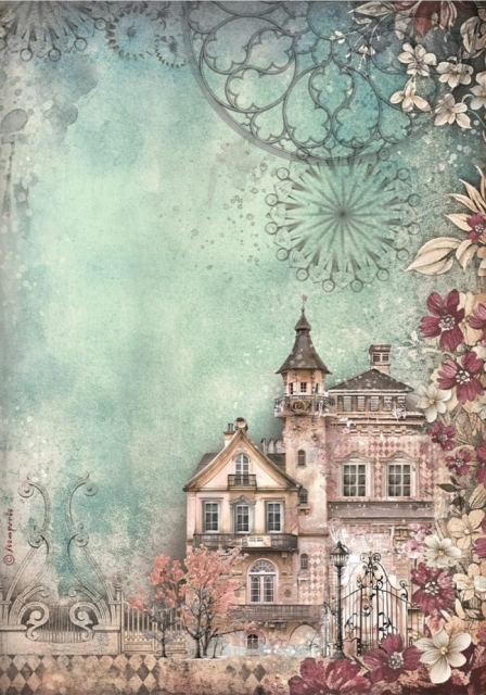 Stamperia A4 Reispapier Rice Paper Master of Magic House