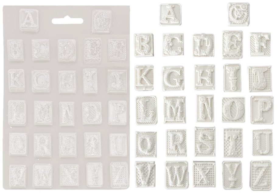 Stamperia A4 Soft Mould Master of Magic Alphabet