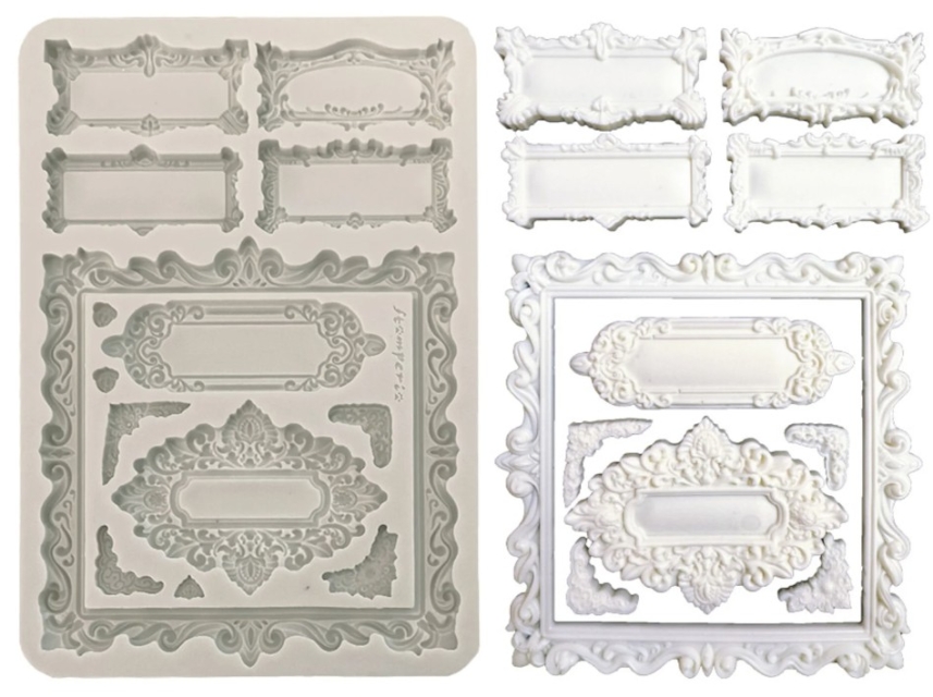 Stamperia A5 Silicon Mould Master of Magic Gothic Label