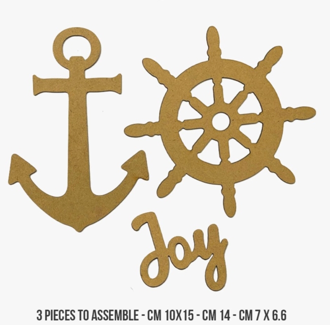Stamperia Crafty Shapes: Silent Sea Anchor and Rudder