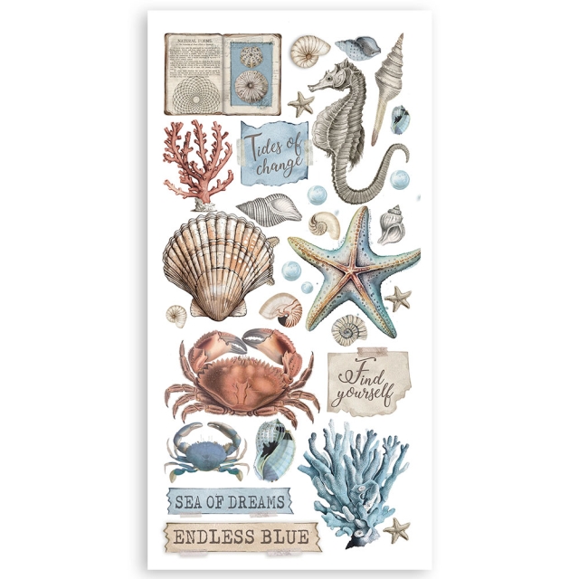 Stamperia 6 x 12 Inch Paper Cut-outs Double Face Silent Sea