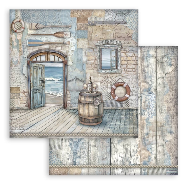 Stamperia 8 x 8 Inch Paper Pad Silent Sea