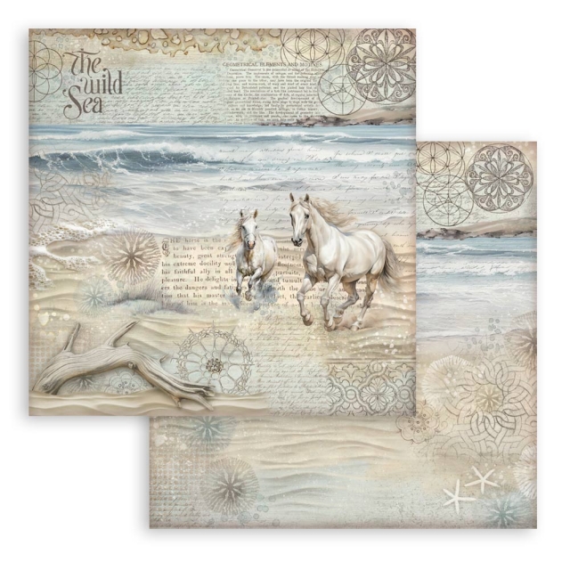 Stamperia 8 x 8 Inch Paper Pad Silent Sea