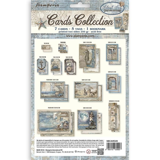 Stamperia Cards Collection Silent Sea