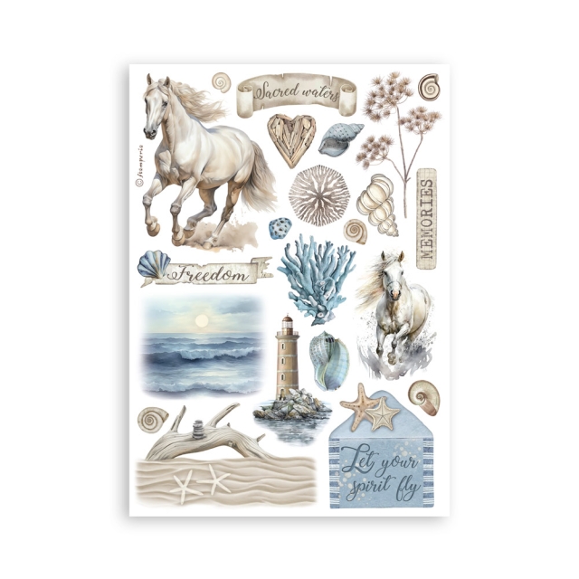 Stamperia Washi Pad 8 Sheets A5 Silent Sea