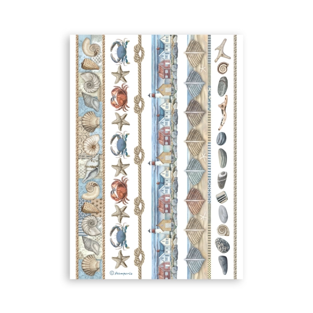 Stamperia Washi Pad 8 Sheets A5 Silent Sea