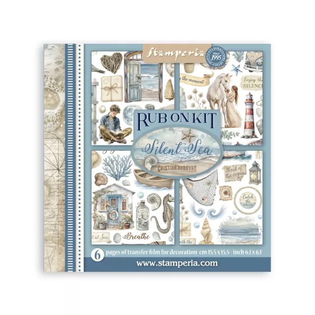Stamperia Rub-On 10,16 x 21,6 cm Assortment Silent Sea