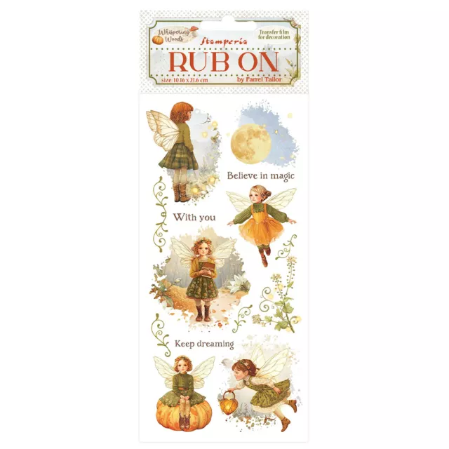 Stamperia Rub-On 10,16 x 21,6 cm Whispering Woods Fairy
