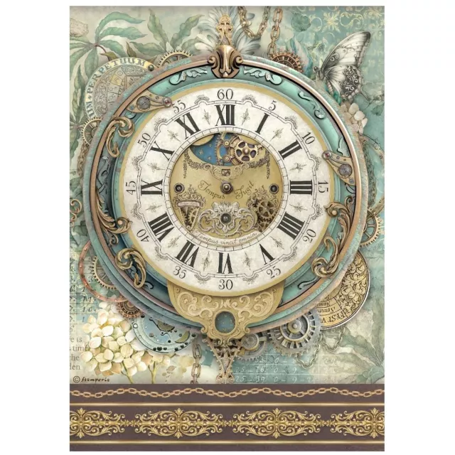 Stamperia A4 Rice Paper Selection Gardens of Time