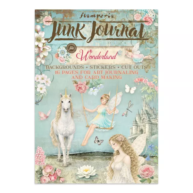 Stamperia Junk Journal Stickers, Backgrounds, Cut-Outs Wonderland