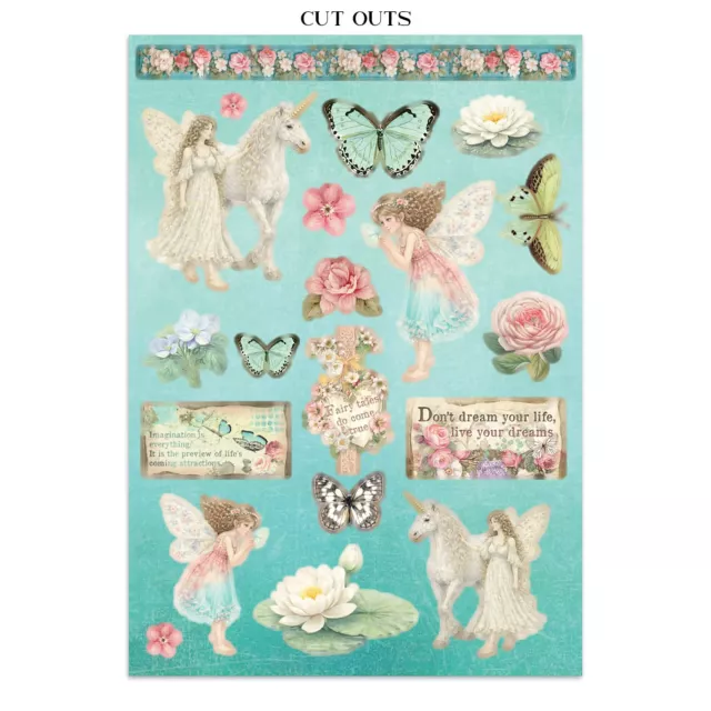 Stamperia Junk Journal Stickers, Backgrounds, Cut-Outs Wonderland