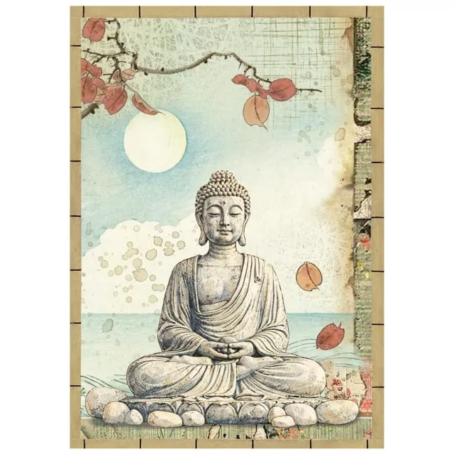 Stamperia Printed Mini Rice Paper A6 Reispapier for Art and Craft Oriental Garden